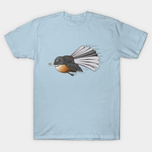 Fantail Chasing an Insect T-Shirt